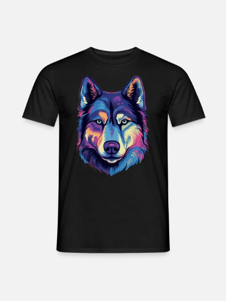 Sibirischer Husky Geschenk - Männer T-Shirt - Schwarz