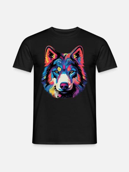 Sibirischer Husky Geschenk - Männer T-Shirt - Schwarz