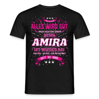 Amira Design - Alles wird gut - Männer T-Shirt - Schwarz - Vorne - AI Model Male 178 light (178cm)