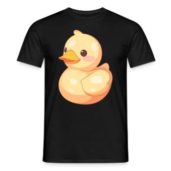 Yellow rubber duck rubber duck - Men's T-Shirt - black - Front - AI Model Male 178 light (178cm)