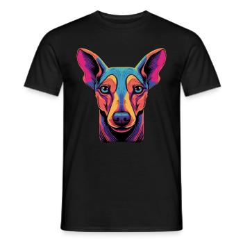 Malinois Belgischer Schäferhund - Männer T-Shirt - Schwarz - Vorne - AI Model Male 178 light (178cm)