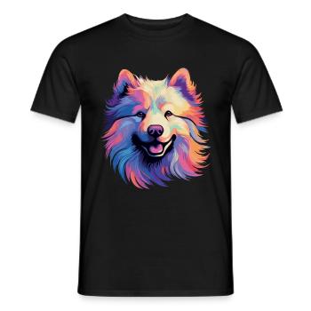 Samojede Schlittenhund Samojeden - Männer T-Shirt - Schwarz - Vorne - AI Model Male 178 light (178cm)