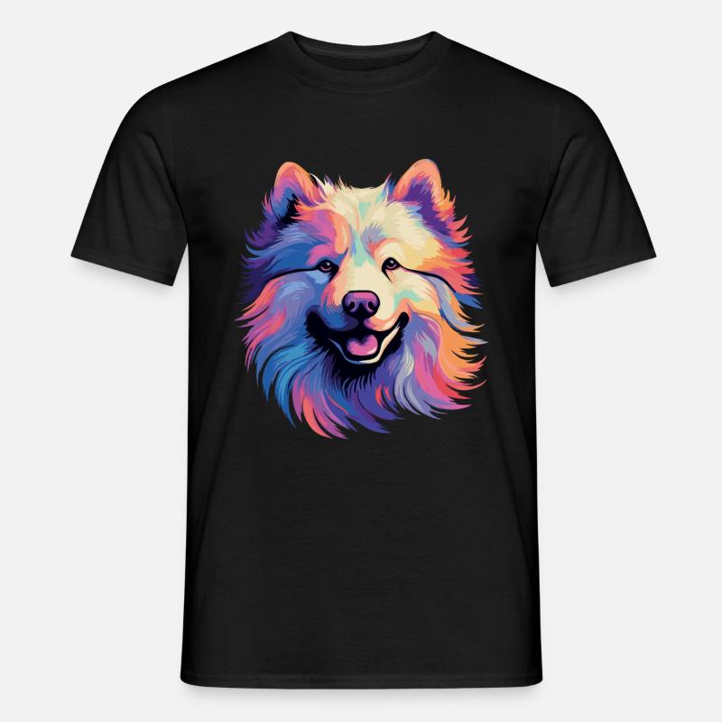 Samoyed Sled Dog Samoyeds - Men’s T-shirt - black