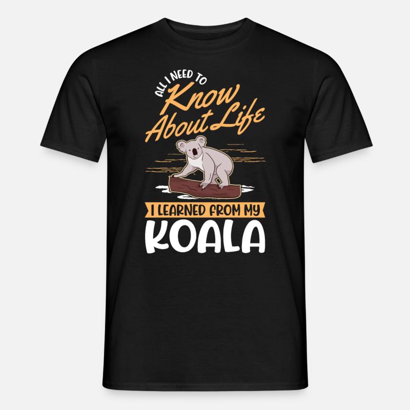 Koala Gift Koala Bear - Men's T-shirt - black