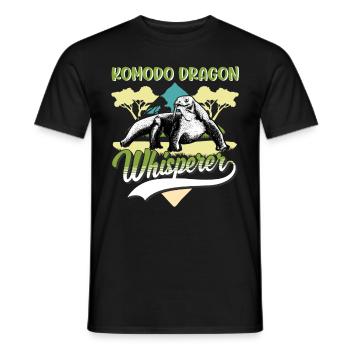 Komodo Dragon, Whisperer, Komodo Dragon Whisperer - T-shirt homme - noir - Devant - AI Model Male 178 light (178cm)