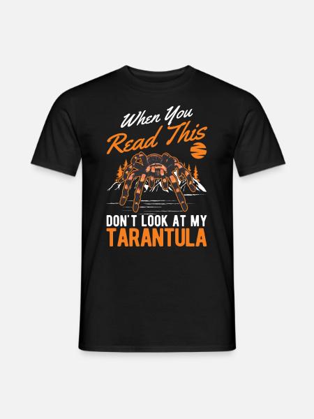 Tarantel Geschenk Spinne Tarantula - Männer T-Shirt - Schwarz