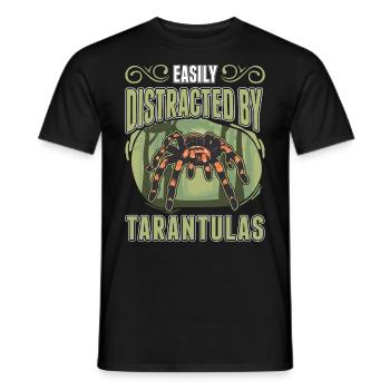 Easily distracted by Tarantulas Tarantel - Männer T-Shirt - Schwarz - Vorne - AI Model Male 178 light (178cm)