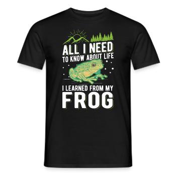 Grenouille Rainette Grenouille grimpante - T-shirt homme - noir - Devant - AI Model Male 178 light (178cm)