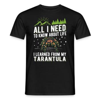 Tarantula Spider Tarantula - Men's T-Shirt - black - Front - AI Model Male 178 light (178cm)
