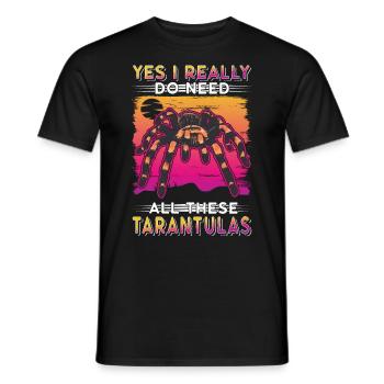 Tarentule Cadeau Araignée Tarentule - T-shirt homme - noir - Devant - AI Model Male 178 light (178cm)