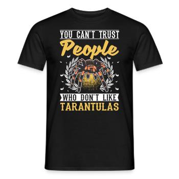 Tarentule Araignée de compagnie Tarentule - T-shirt homme - noir - Devant - AI Model Male 178 light (178cm)
