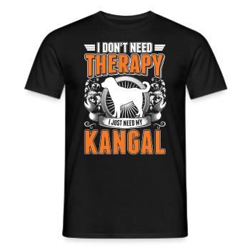 Thérapie Kangal - T-shirt homme - noir - Devant - AI Model Male 178 light (178cm)