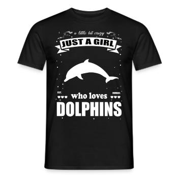 Just a Girl who loves Delphine Outfit - Männer T-Shirt - Schwarz - Vorne - AI Model Male 178 light (178cm)