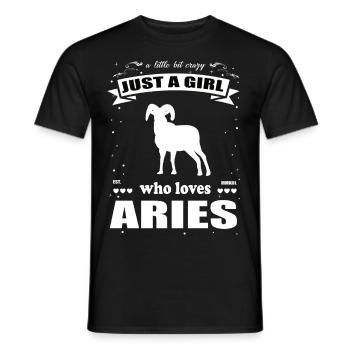Just a Girl who loves Widder Outfit - Männer T-Shirt - Schwarz - Vorne - AI Model Male 178 light (178cm)