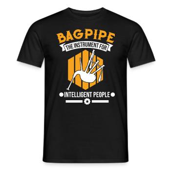 Dudelsack Dudelsackspieler - Männer T-Shirt - Schwarz - Vorne - AI Model Male 178 light (178cm)
