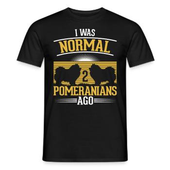 Zwergspitz Besitzer Pomeranian Geschenk - Männer T-Shirt - Schwarz - Vorne - AI Model Male 178 light (178cm)