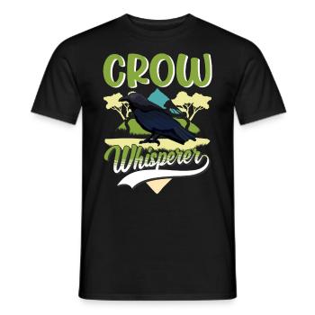 Crows Whisperer Raven Crow Crow Breeder - Men's T-Shirt - black - Front - AI Model Male 178 light (178cm)
