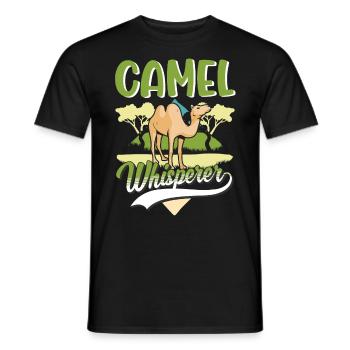 Camel Whisperer Camel Whisperer Big Camel - Men's T-Shirt - black - Front - AI Model Male 178 light (178cm)