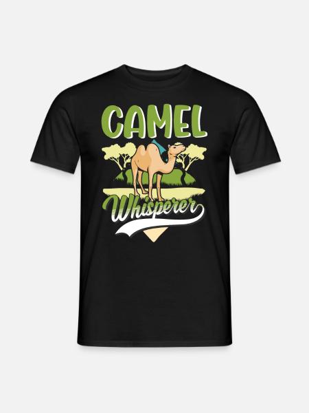 Kamelflüsterer Kamel Flüsterer Großkamel - Männer T-Shirt - Schwarz