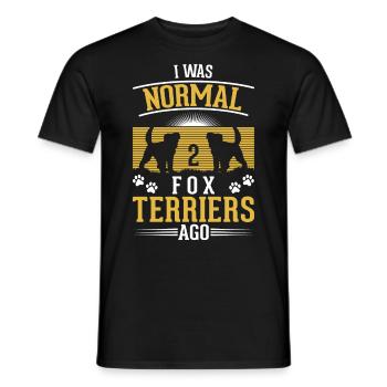 Foxterrier Drahthaar Geschenk - Männer T-Shirt - Schwarz - Vorne - AI Model Male 178 light (178cm)
