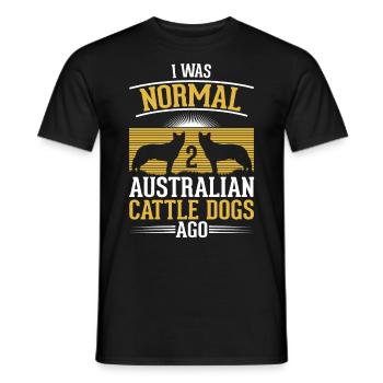 Cadeau de chien de bouvier australien - T-shirt homme - noir - Devant - AI Model Male 178 light (178cm)