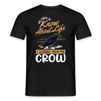 Cadeau Corbeau Corbeau Corbeau Corbeau - T-shirt homme - noir - Devant - AI Model Male 178 light (178cm)