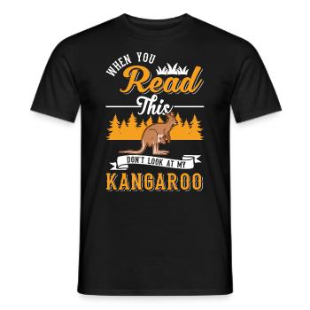 Kangourou d’Australie Kangourou d’Australie - T-shirt homme - noir - Devant - AI Model Male 178 light (178cm)