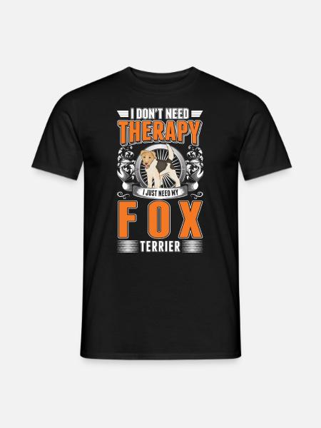 Fox Terrier Therapy - Men's T-Shirt - black