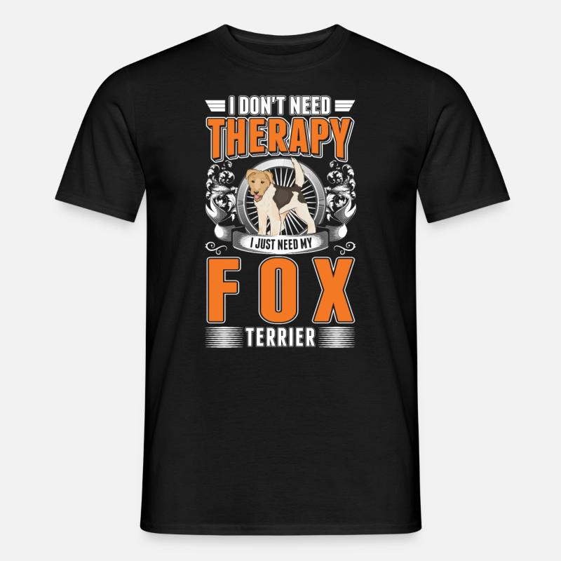 Fox Terrier Therapy - Men's T-Shirt - black
