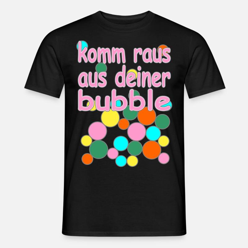 bubble deutsche Version Nr.1 - Männer T-Shirt - Schwarz