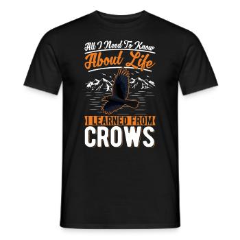 Cadeau Corbeau Corbeau Corbeau Corbeau - T-shirt homme - noir - Devant - AI Model Male 178 light (178cm)