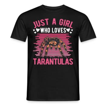 Tarantel Mädchen Tarantula Girl - T-shirt homme - noir - Devant - AI Model Male 178 light (178cm)