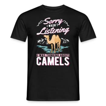 Kamel Dromedar Ägypten Geschenk Großkamel - Männer T-Shirt - Schwarz - Vorne - AI Model Male 178 light (178cm)