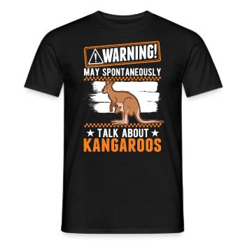 Kangourou Australie Kangourou australien - T-shirt homme - noir - Devant - AI Model Male 178 light (178cm)