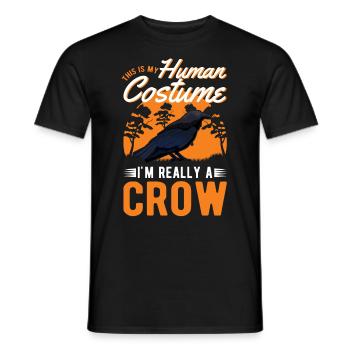 Déguisement Corbeau Corbeau Halloween - T-shirt homme - noir - Devant - AI Model Male 178 light (178cm)