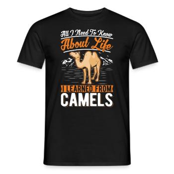 Camel Lover Egypt - Men's T-Shirt - black - Front - AI Model Male 178 light (178cm)