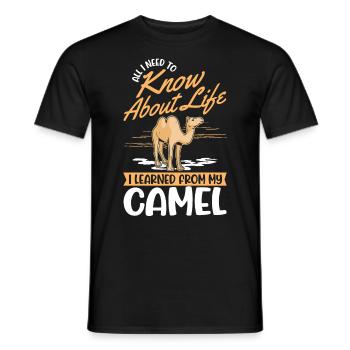 Camel Lover Egypt - Men's T-Shirt - black - Front - AI Model Male 178 light (178cm)