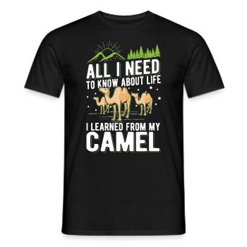 Camel Lover Egypt - Men's T-Shirt - black - Front - AI Model Male 178 light (178cm)