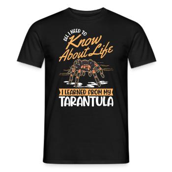 Tarantula Spider Tarantula - Men's T-Shirt - black - Front - AI Model Male 178 light (178cm)