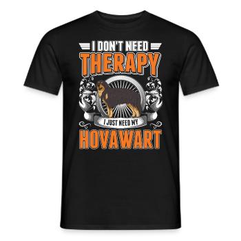 Thérapie Hovawart - T-shirt homme - noir - Devant - AI Model Male 178 light (178cm)