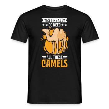 Camel Lover Egypt - Men's T-Shirt - black - Front - AI Model Male 178 light (178cm)