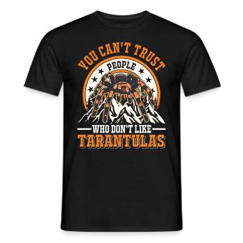 Tarentule Araignée de compagnie Tarentule - T-shirt homme - noir - Devant - AI Model Male 178 light (178cm)