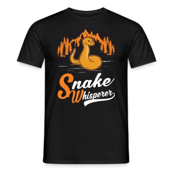 Serpents Chuchoteur Amoureux des Serpents - T-shirt homme - noir - Devant - AI Model Male 178 light (178cm)