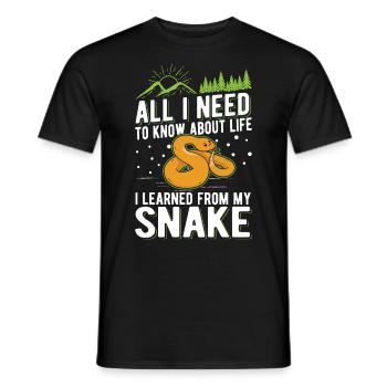Propriétaires de serpents Amoureux des serpents - T-shirt homme - noir - Devant - AI Model Male 178 light (178cm)