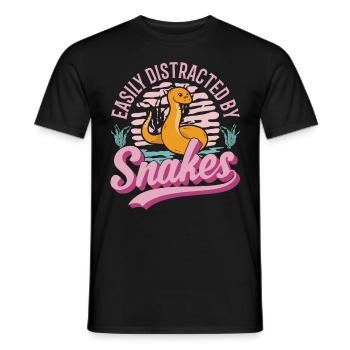 Propriétaire de serpent Serpent des blés Serpent - T-shirt homme - noir - Devant - AI Model Male 178 light (178cm)