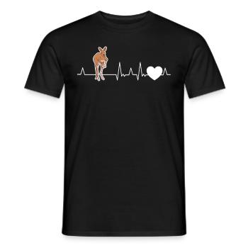 Kangaroo Heartbeat Australie - T-shirt homme - noir - Devant - AI Model Male 178 light (178cm)