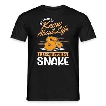 Propriétaires de serpents Amoureux des serpents - T-shirt homme - noir - Devant - AI Model Male 178 light (178cm)