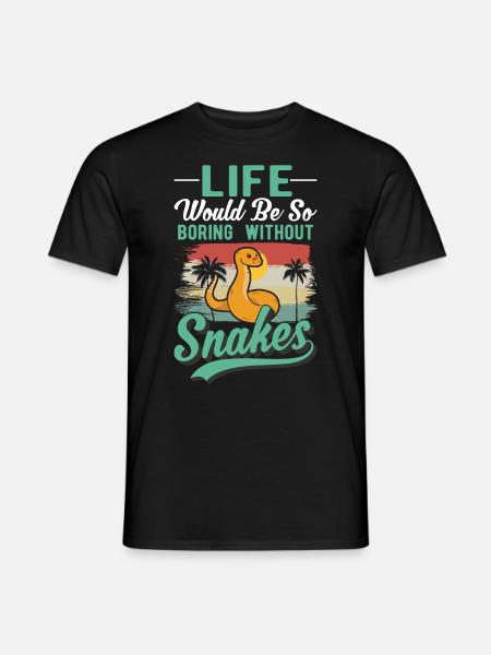 Snake Owners Snake Lovers - Men's T-Shirt - black