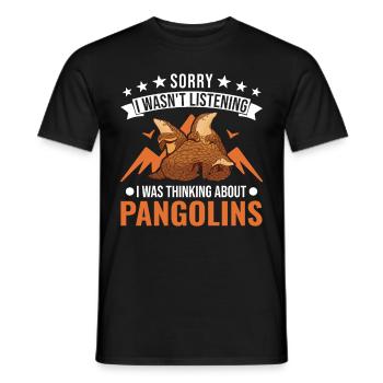 Pangolin Cadeau Pangolin - T-shirt homme - noir - Devant - AI Model Male 178 light (178cm)