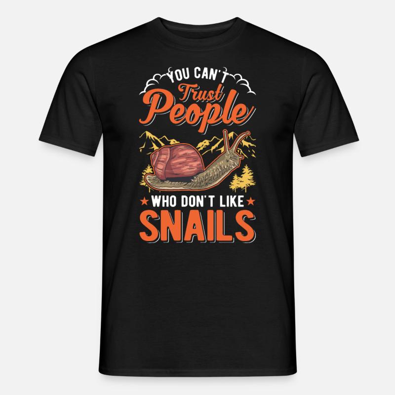 Snail Gift Vineyard Snail - Men's T-shirt - black